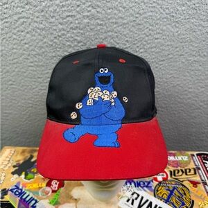 Vintage y2k Sesame Street‎ Cookie Monster hat